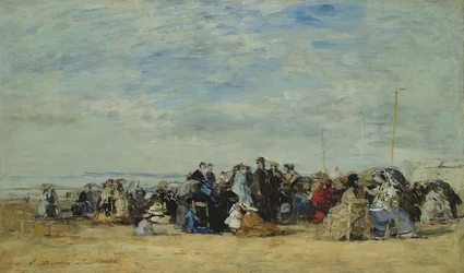 La playa de Trouville, 1866